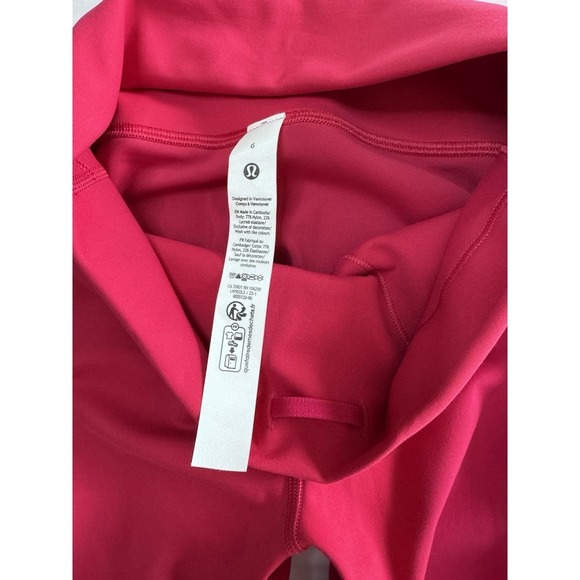 New Lululemon Wunder Train High Rise HR Tight 28" Size 6 Dragon Fruit Leggings - Picture 8 of 10